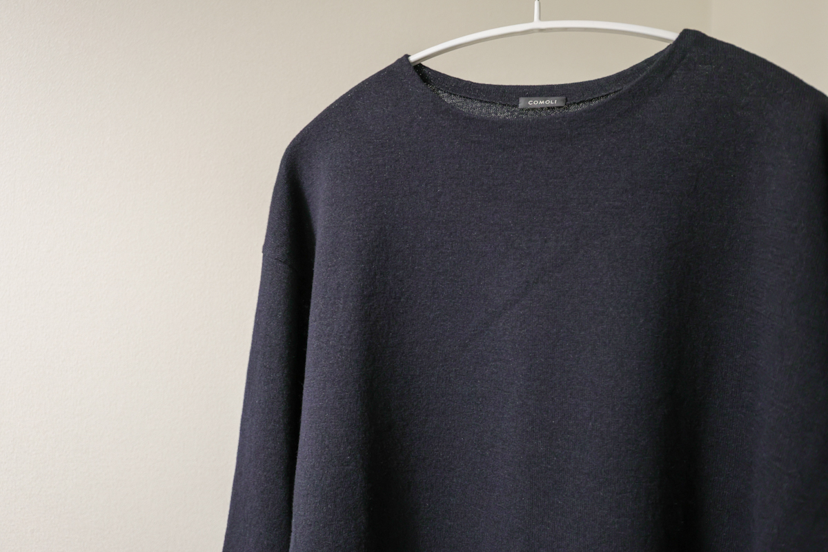 COMOLI】ウール和紙コモリニット 購入レビュー【2023SS】 | めもぶろ