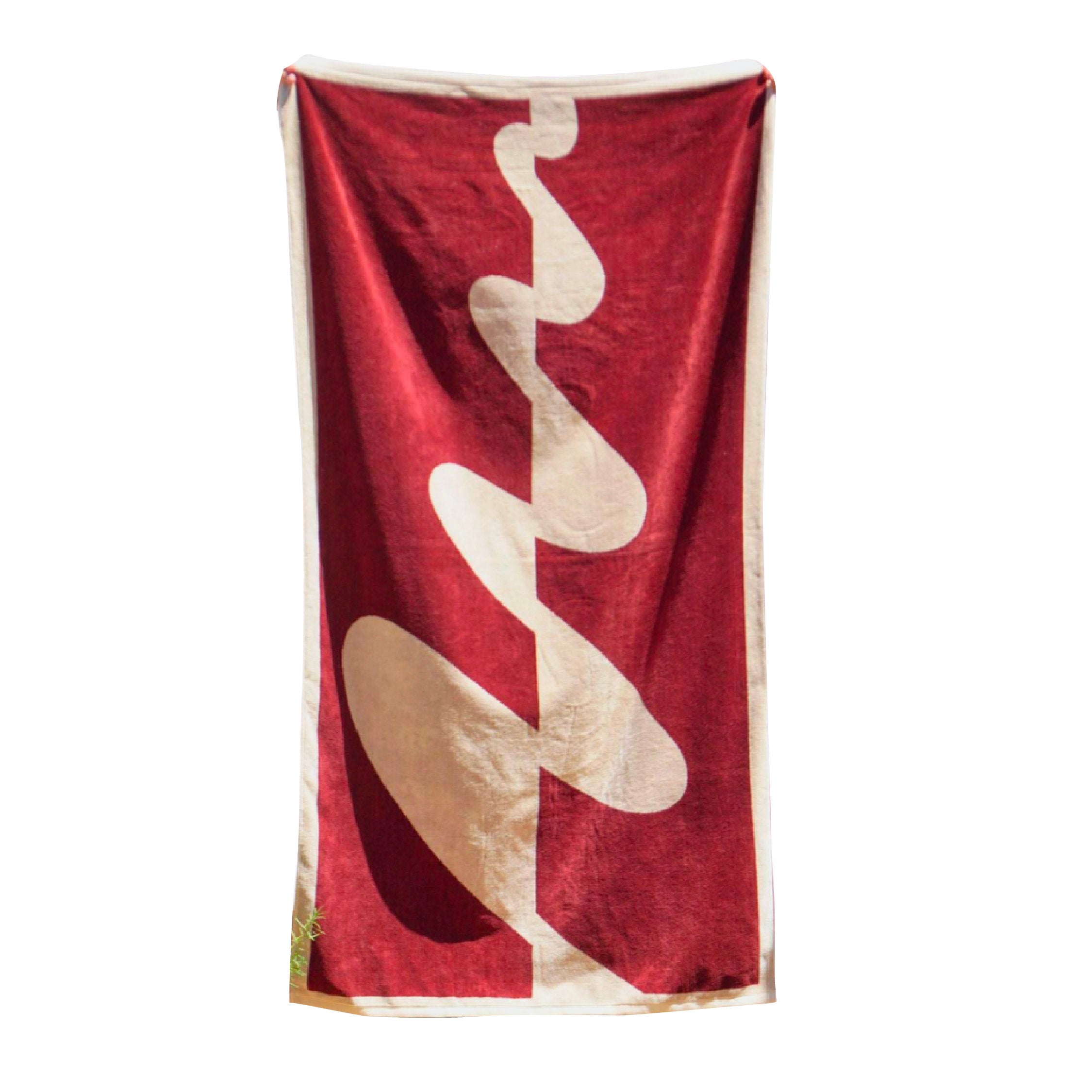 TOWEL BLANKET : I am new wave / wine red – MYTONE