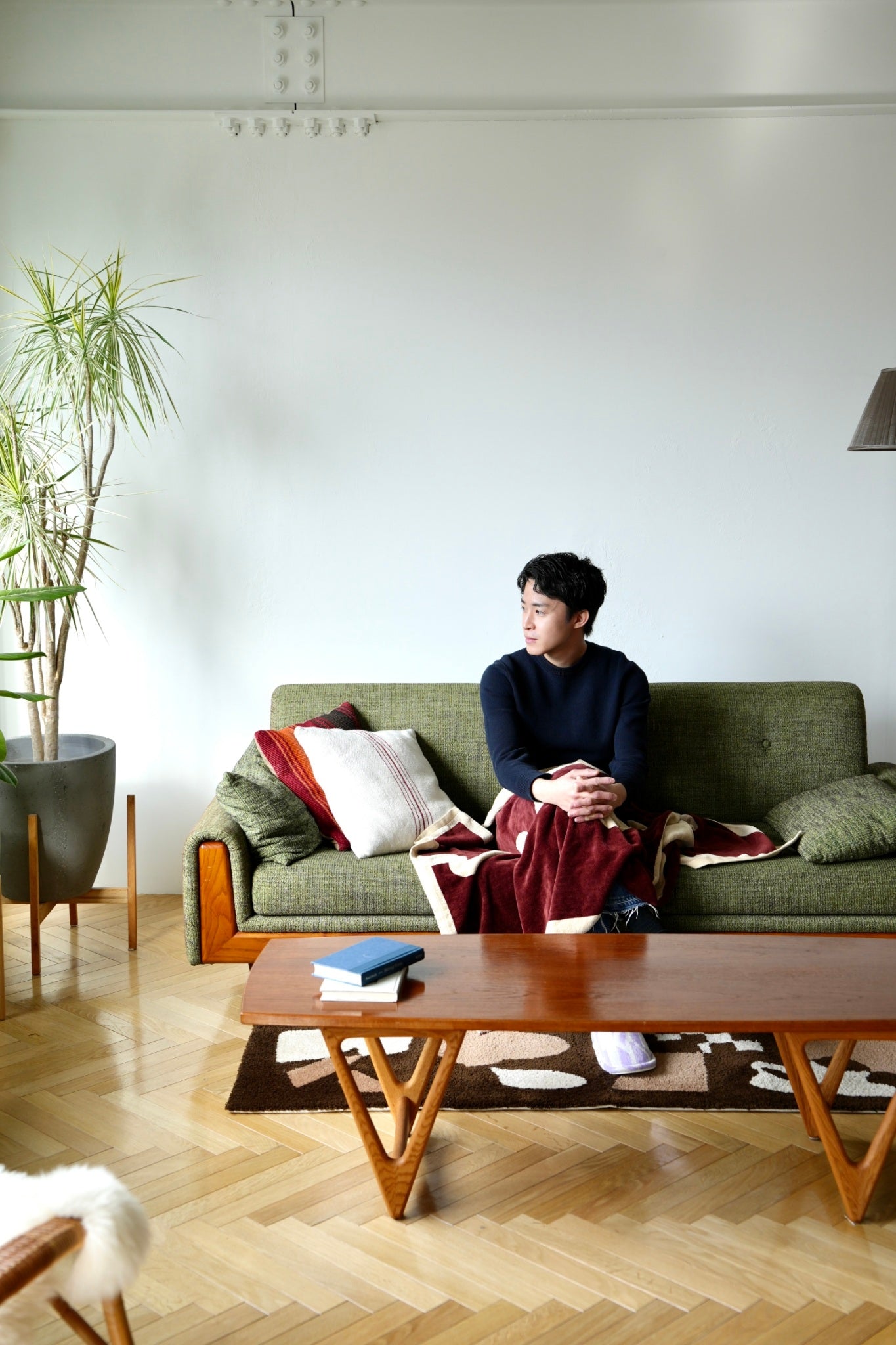 TOWEL BLANKET : I am new wave / wine red – MYTONE