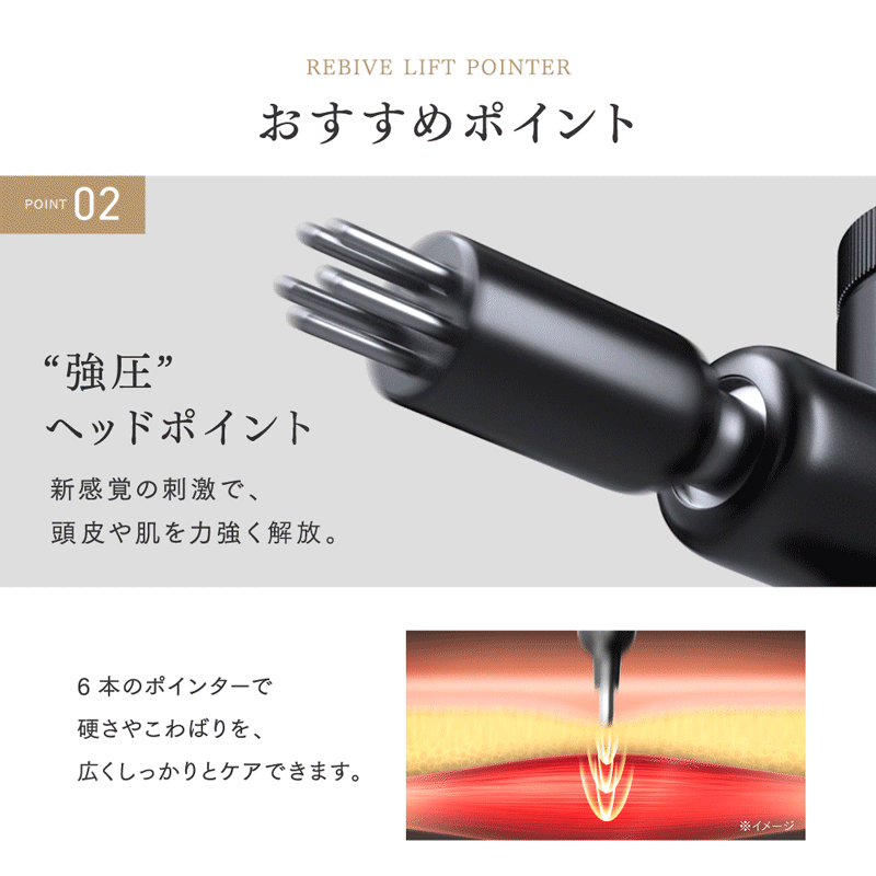 W刺激でリフトケア特化型ハンディガン｜MYTREX REBIVE LIFT POINTER