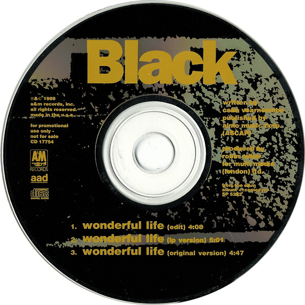 Black – Wonderful Life (CD Single) | myvinyldreams