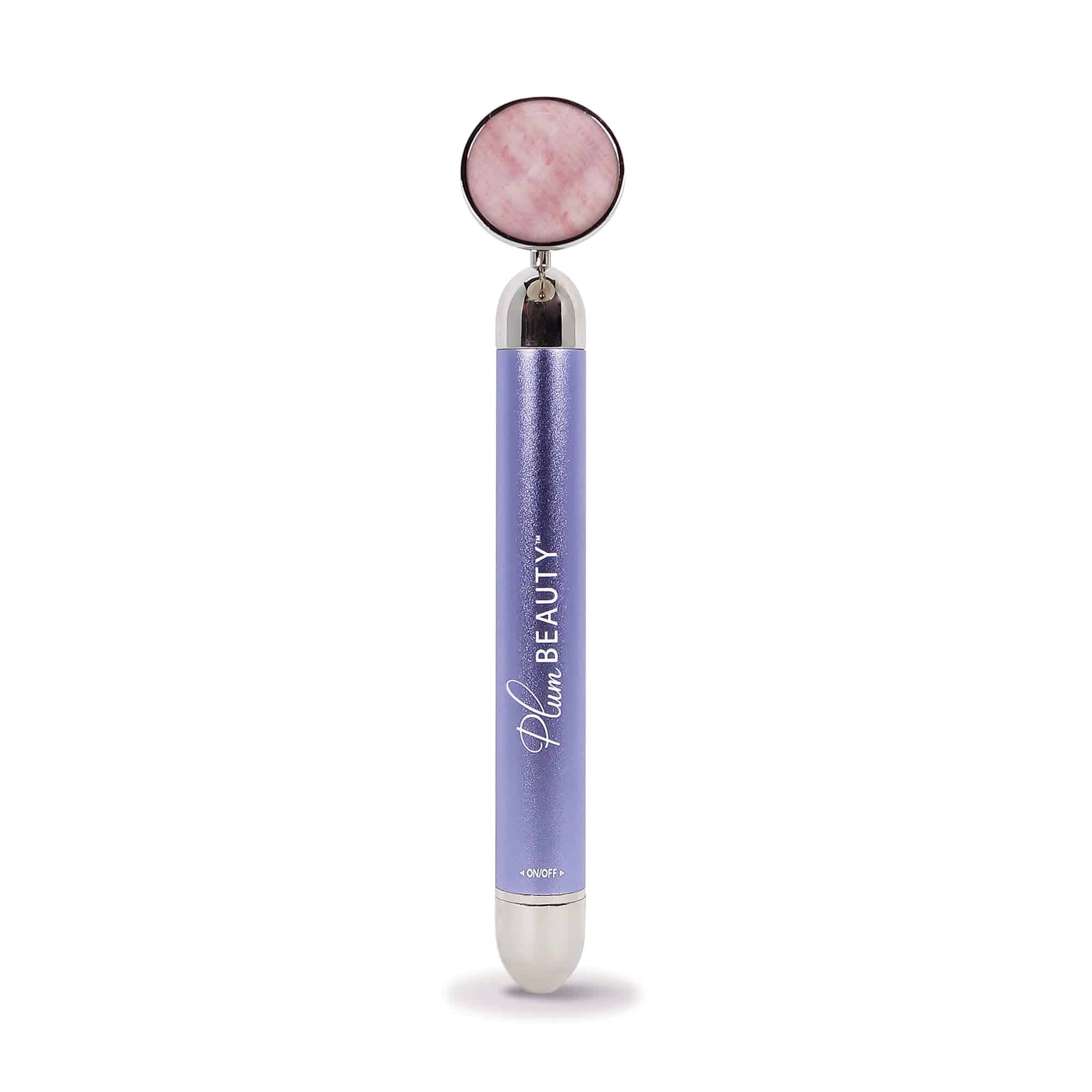 Facial Vibration Massager | Rose Quartz Stone | Plum Beauty