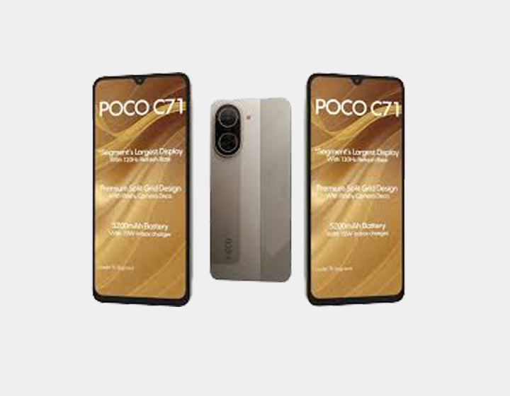 Xiaomi Poco C71 4G 128GB ROM 4GB RAM Dual SIM GSM Unlocked - Gold