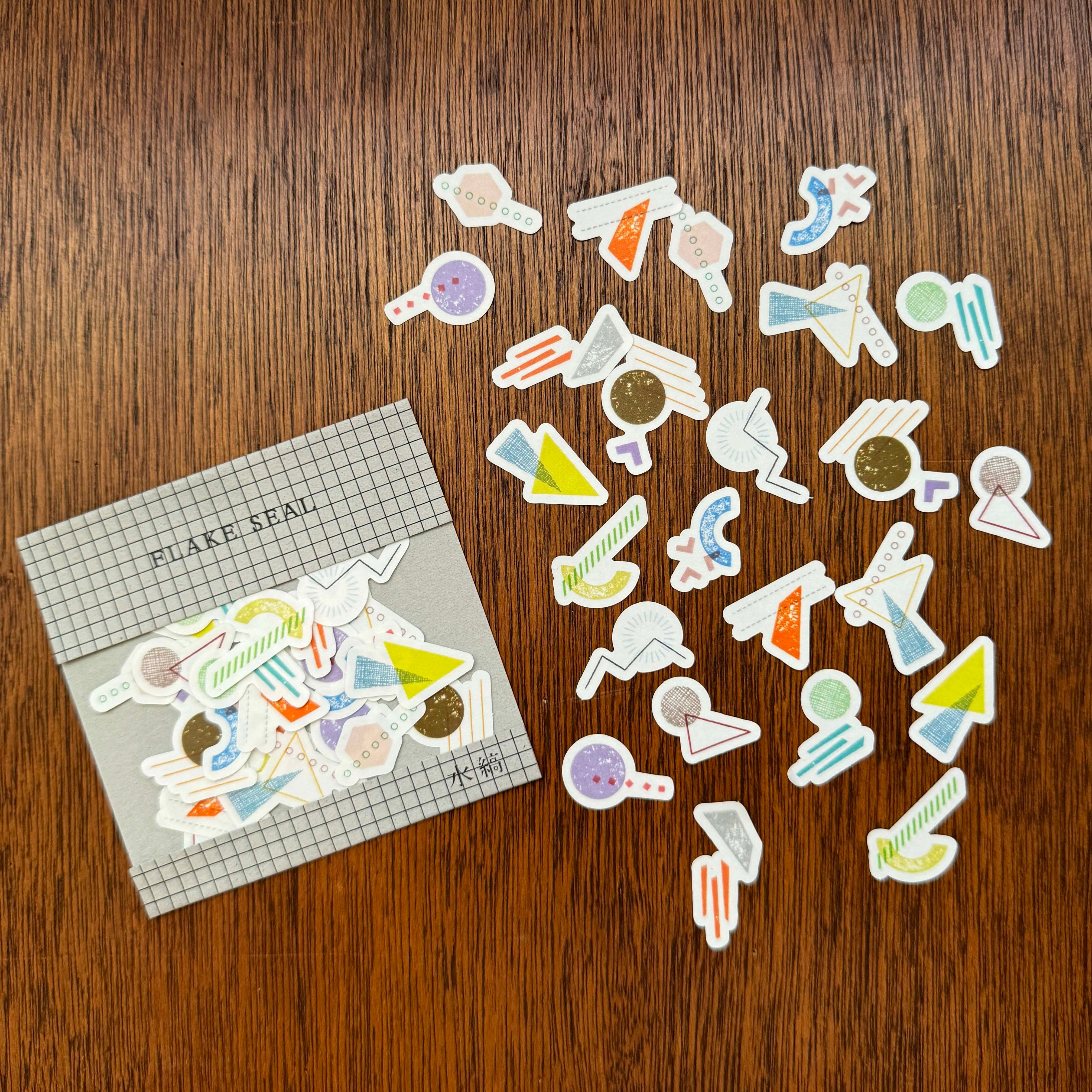 フレークシール かたち 01 – 水縞