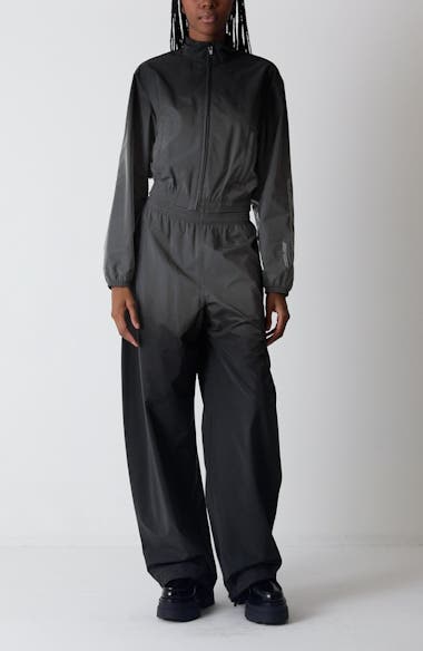 Alexander Wang Gradient Reflective Crop Track Jacket | Nordstrom