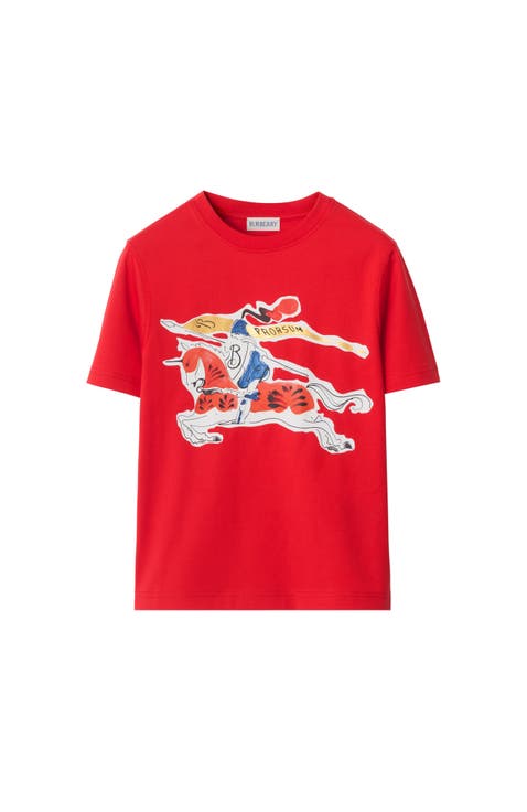 Boys' Burberry T-Shirts (2T-7): Henley, Crewneck & Long Sleeve