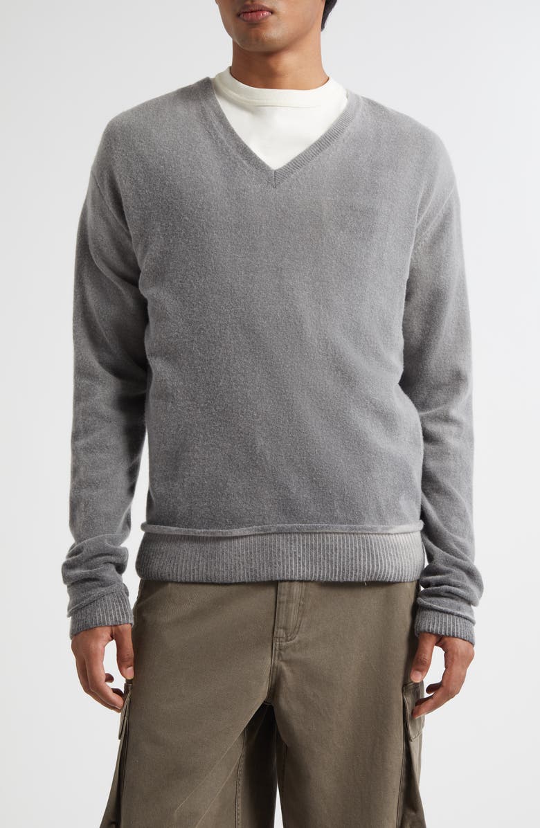 OUR LEGACY Parallel Merino Wool V-Neck Sweater | Nordstrom