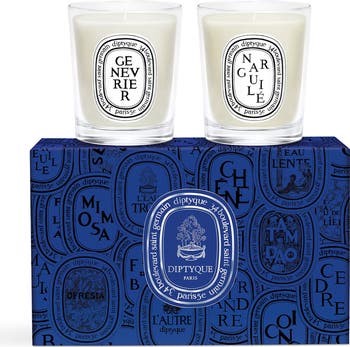 Diptyque Narguilé & Genévrier (Juniper) - Set of 2 Small Candles