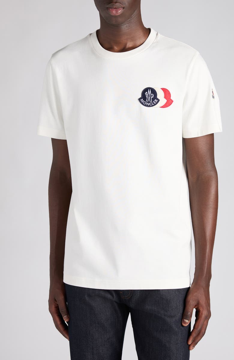 Moncler Logo Patch Cotton T-Shirt | Nordstrom