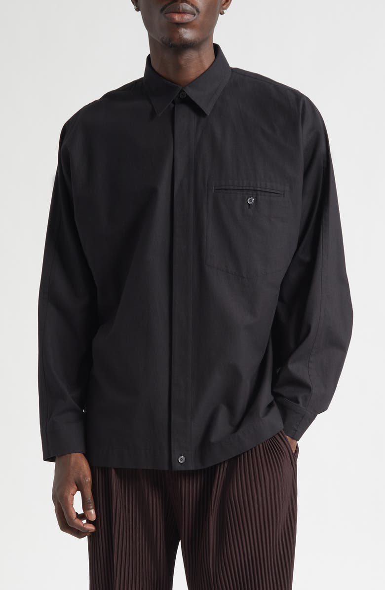 Homme Plissé Issey Miyake Streamlined Cotton Button-Up Shirt