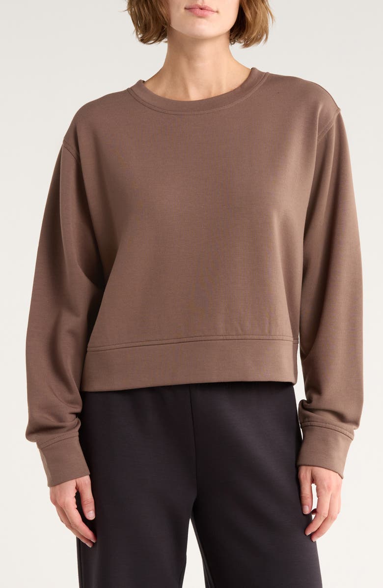 Z by Zella Cozy Knit Crewneck Sweatshirt | Nordstromrack