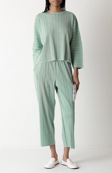 Pleats Please Issey Miyake A-POC Crop Pants | Nordstrom