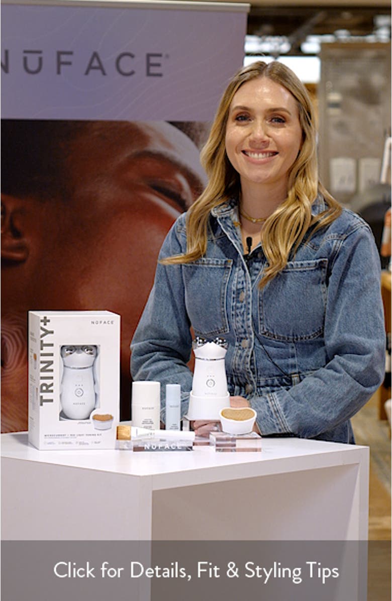 NuFACE® TRINITY+ Microcurrent Facial Toning Device with LED Red