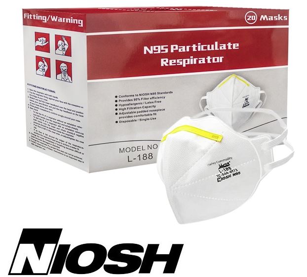N95 NIOSH Masks Harley Soft Shell L-188 (20 Pack) — N95 Medical