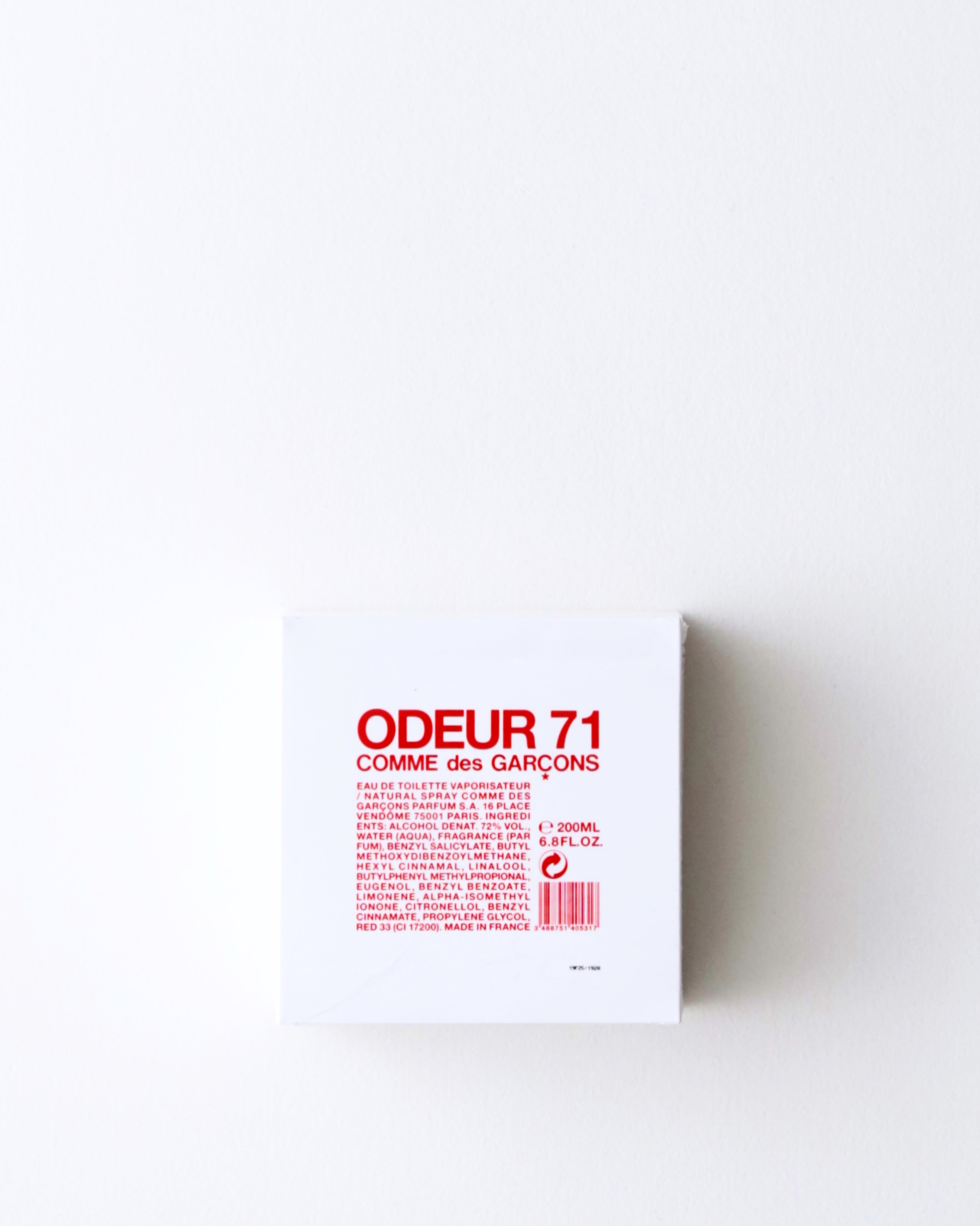 COMME des GARCONS parfums ODEUR 71 EAU DE TOILETTE – NCNR ONLINE STORE
