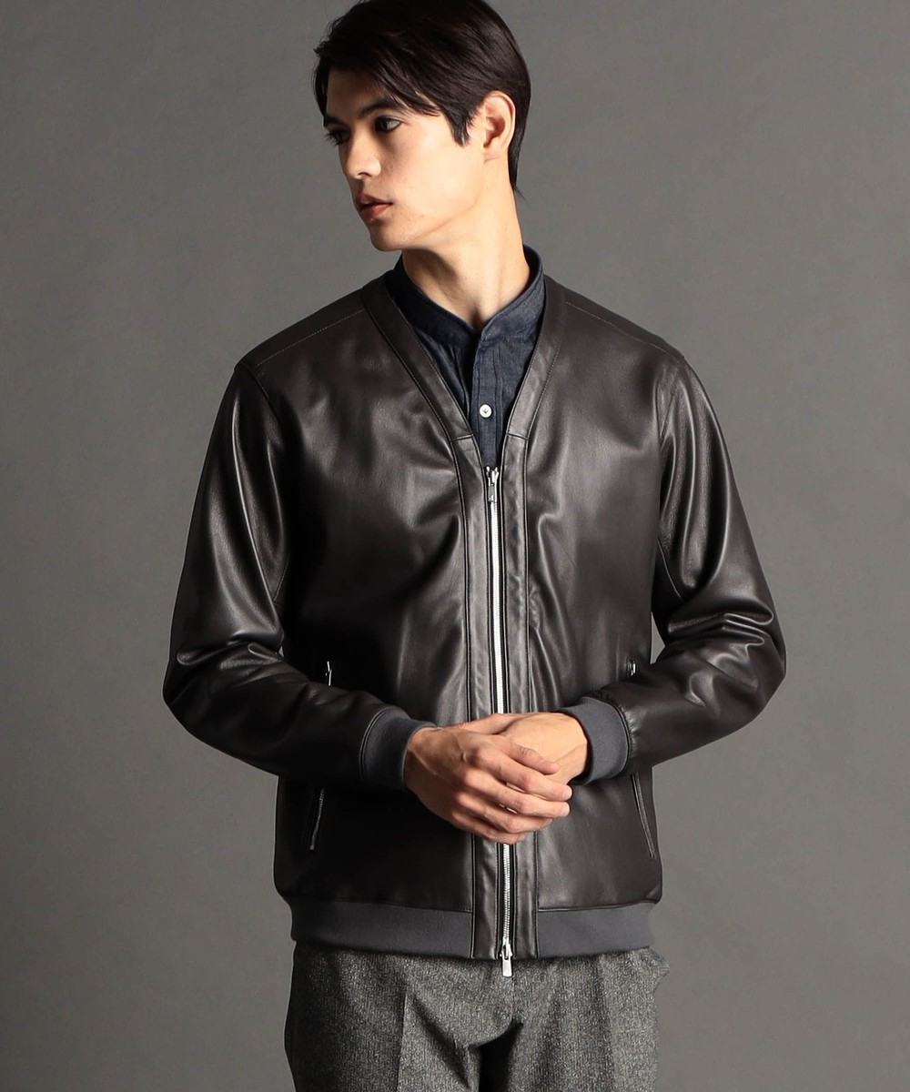 ex/tra】カラーレス レザーブルゾン｜ジャケット/ブルゾン｜ニコル公式