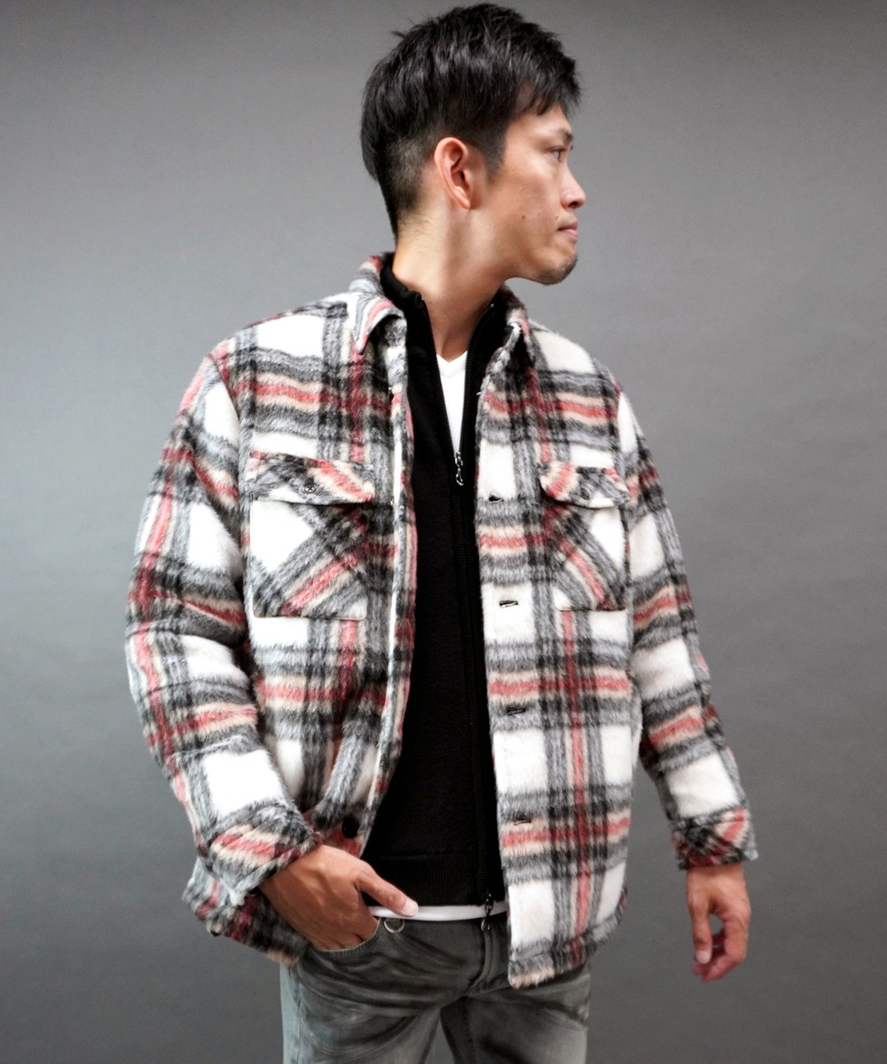 Wパッチポケット チェックブルゾン｜その他ジャケット/ブルゾン