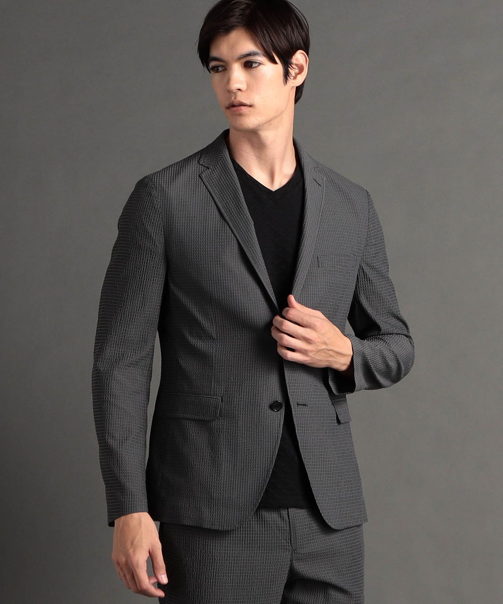 ex/tra】ダークサッカー セットアップジャケット｜テーラード｜ニコル