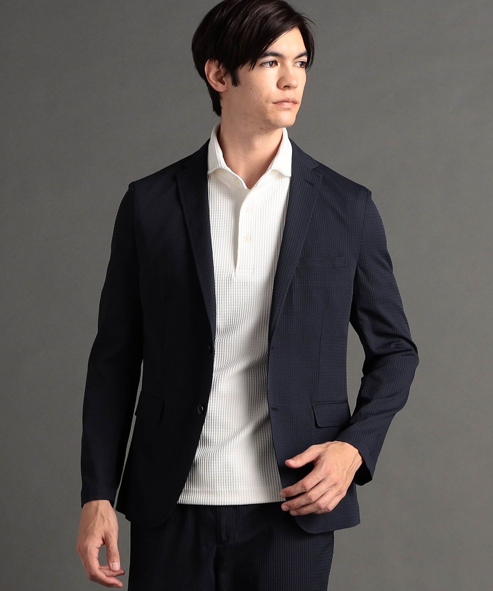 ex/tra】ダークサッカー セットアップジャケット｜テーラード｜ニコル