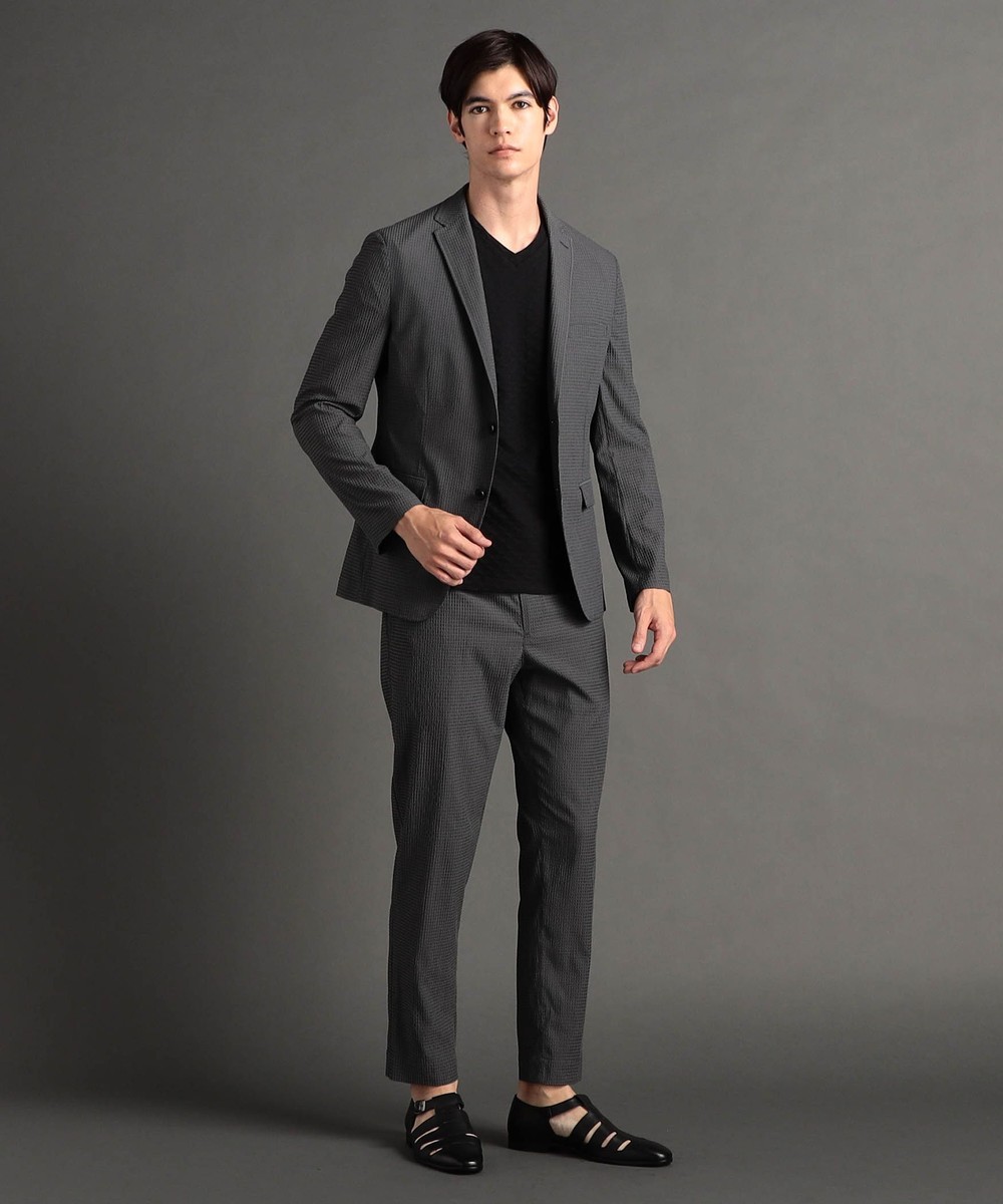 ex/tra】ダークサッカー セットアップジャケット｜テーラード｜ニコル