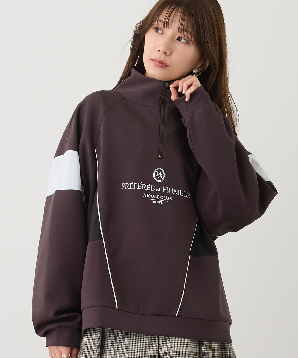 スタンドドッキングハーフジップ｜スウェット｜ニコル公式通販サイト