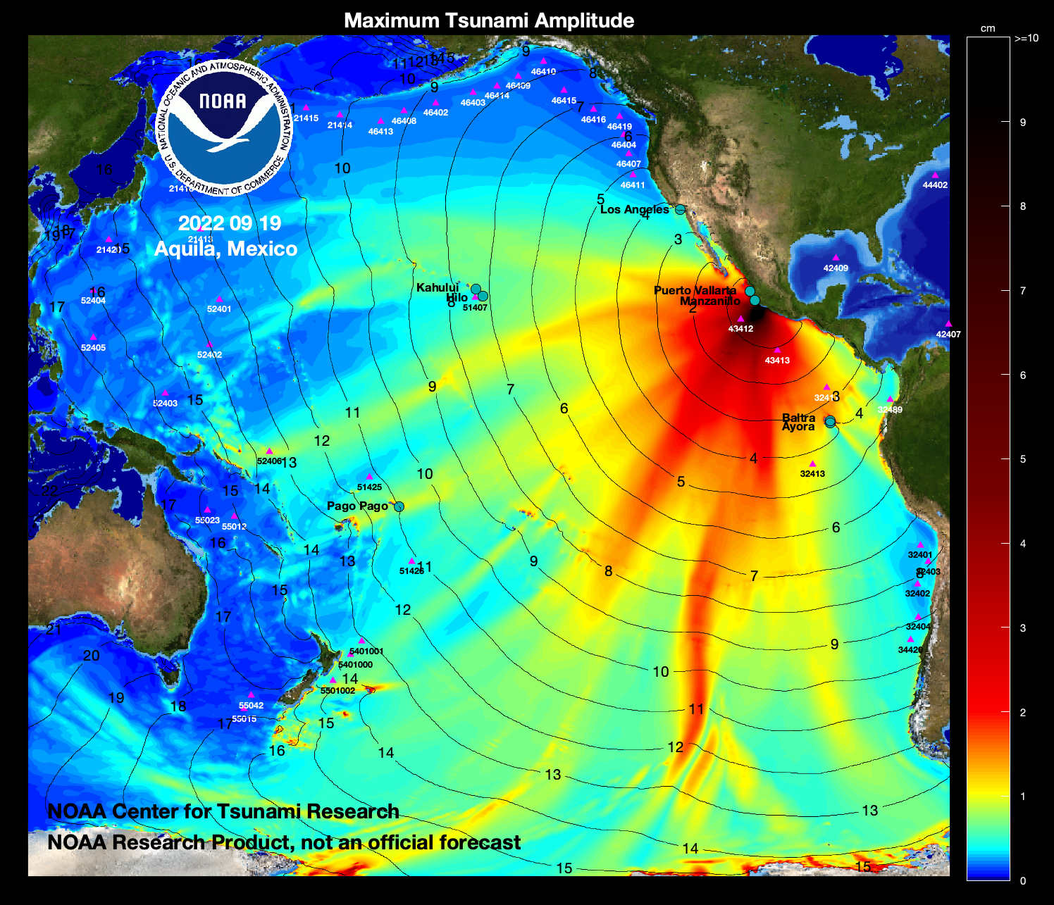 NOAA Center for Tsunami Research - Tsunami Event - September 19