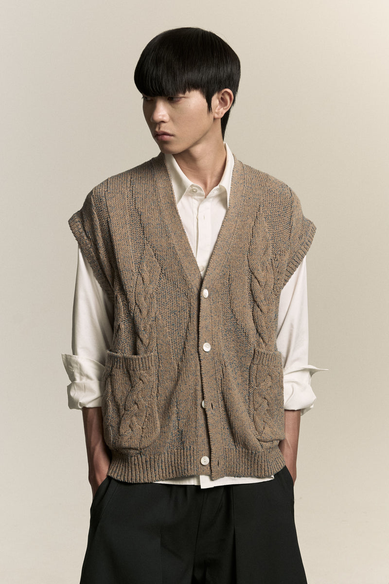 トップス NAMESAKE 25AW MARINA SLEEVELESS VEST MARINA SLEEVELESS