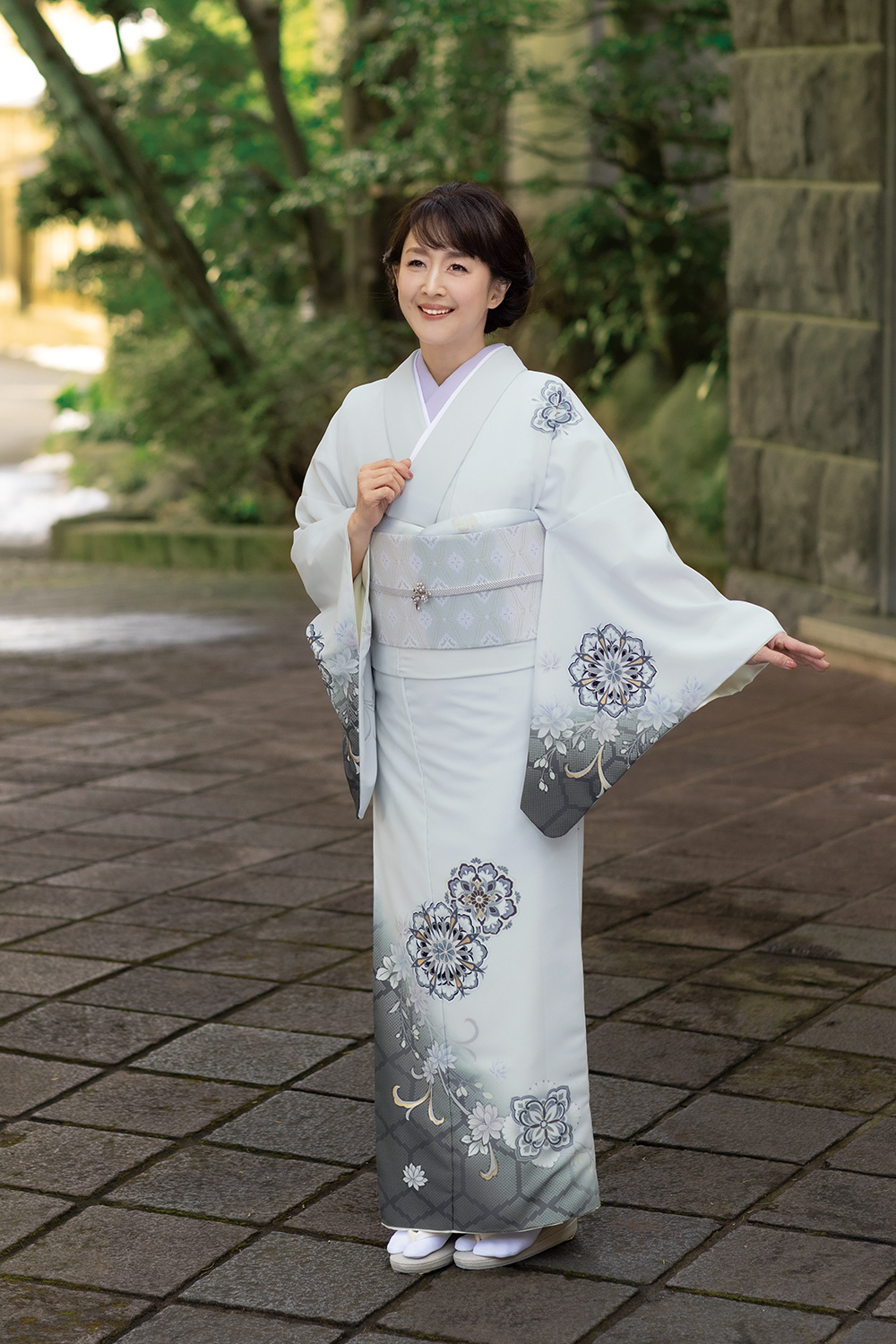 ナナイロキモノWEBショップ / 付下げ訪問着フルセット｜白地 相田翔子 H040