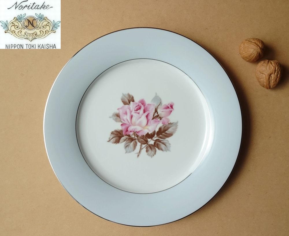 SHOP偶然と必然の間 ノリタケ 皿 1950年代 薔薇 ヴィンテージ