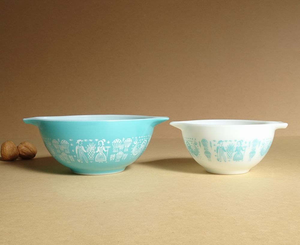 PYREX オールドパイレックス キャセロール バタープリント 4セット