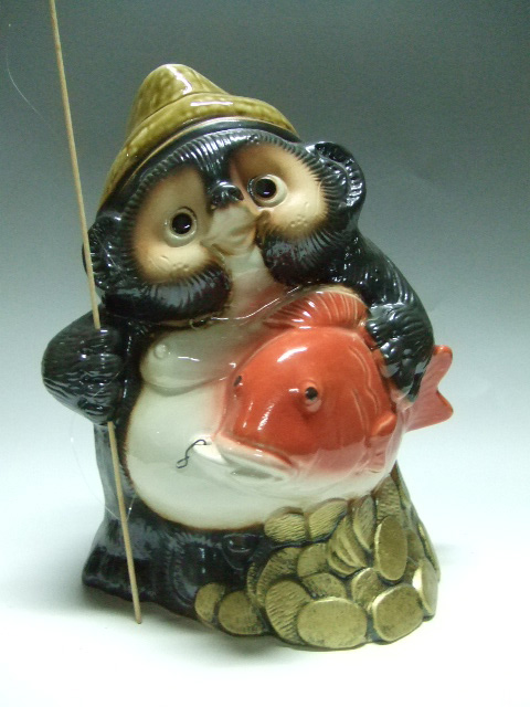 ta-013 鯛持ち釣り狸（恵比寿たぬき）｜信楽たぬき専門店/ネット