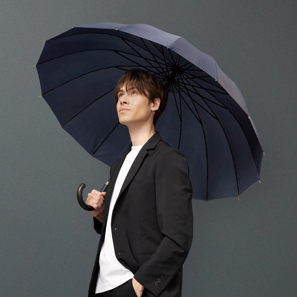 413-003 65cm ｽﾄﾗｲﾌﾟ16本骨 : 株式会社中谷｜傘の販売・卸