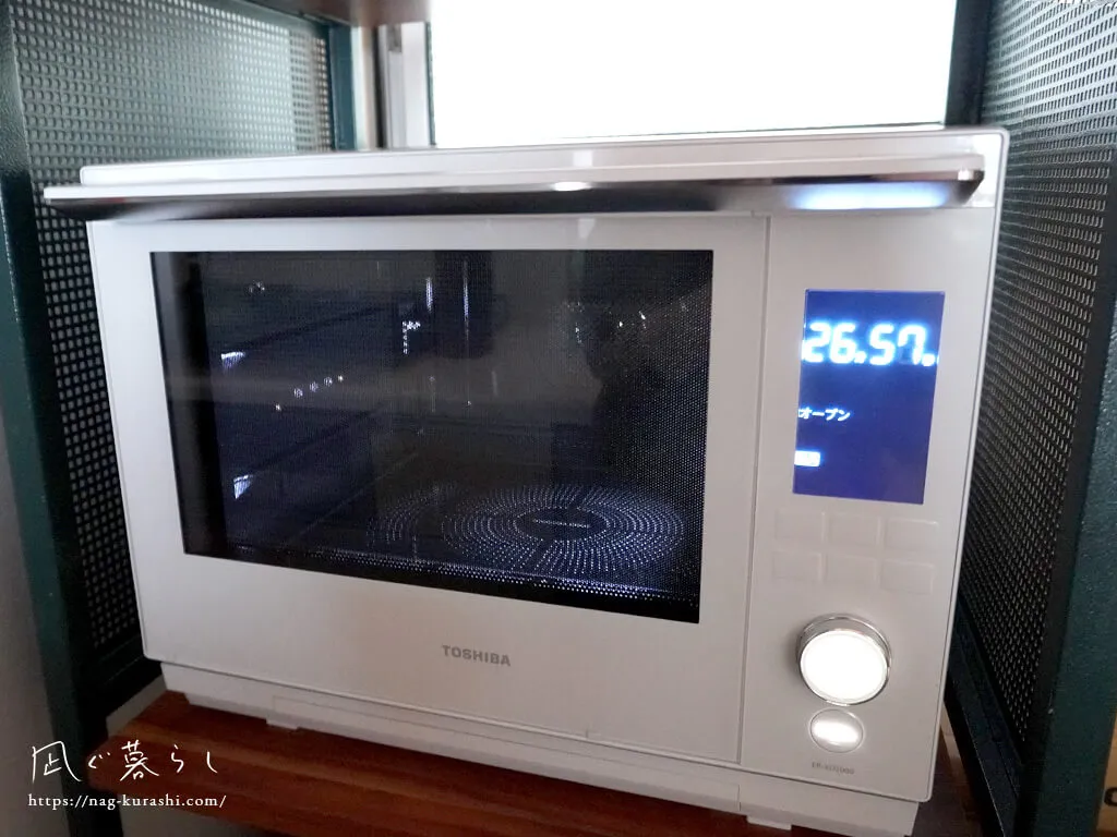 シンプル・おしゃれな、東芝 過熱水蒸気オーブンレンジ 石窯ドーム ER