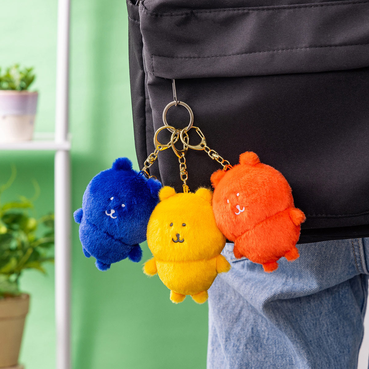 ナガノキャラクターズ カラーなナガノのくまマスコット（ライトブルー