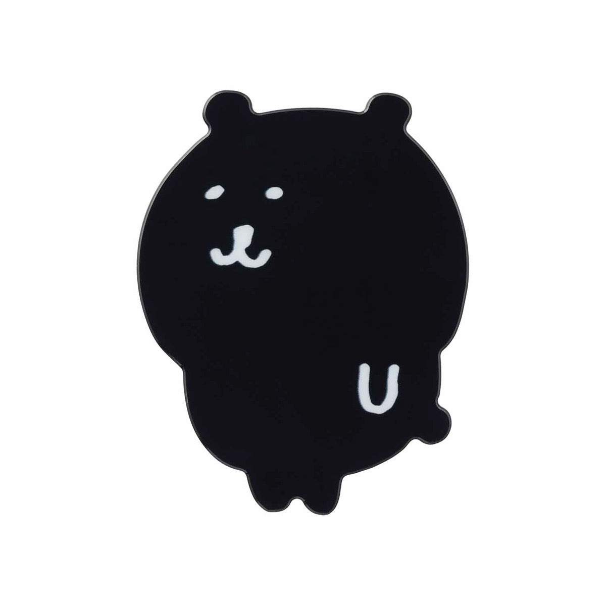 ナガノキャラクターズ ダイカットアクリルバッジ（ダークくま・マット