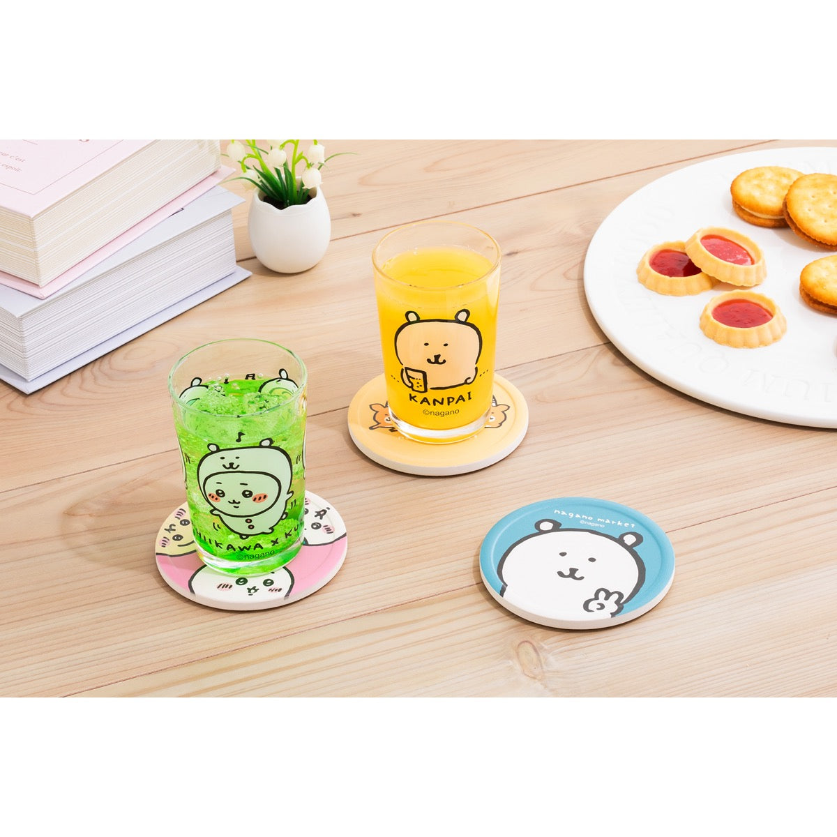 ナガノマーケット 美濃焼吸水コースター（なかよし） | ナガノ