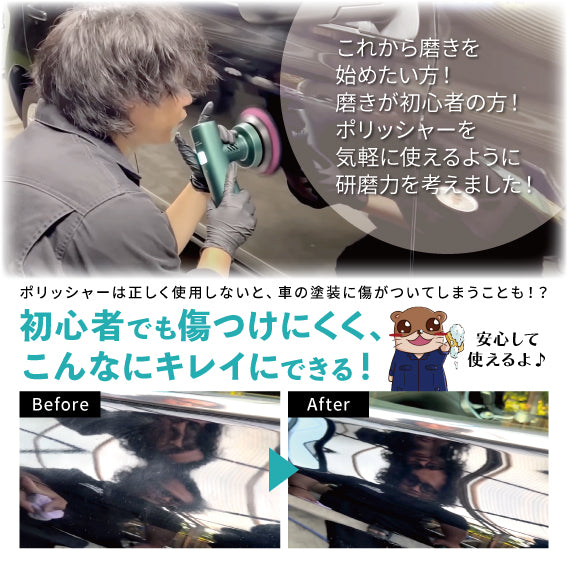 イージーポリッシュ セット『 失敗させないポリッシャー 』 – ながら洗車
