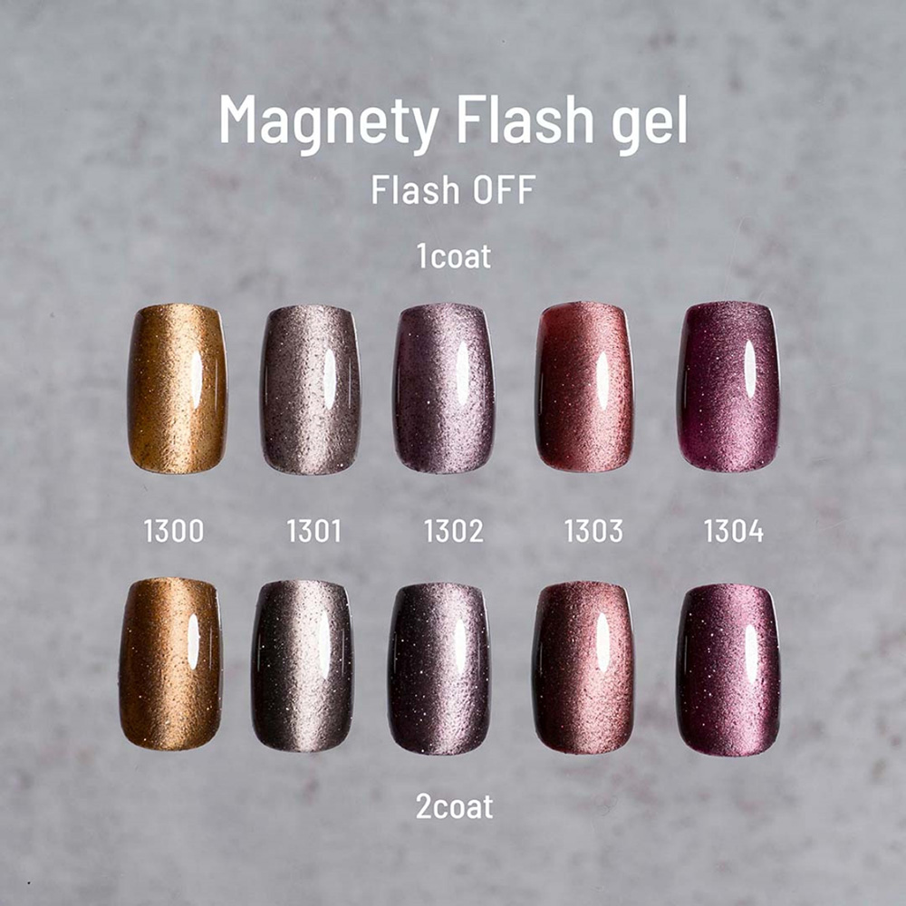 エメナ マグネティフラッシュジェル 8g 5色セット 1300-1304 EMENA