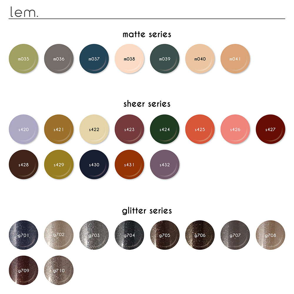 lem. bySHE.カラージェル30色セット LM-SHE30 / NESオンラインショップ