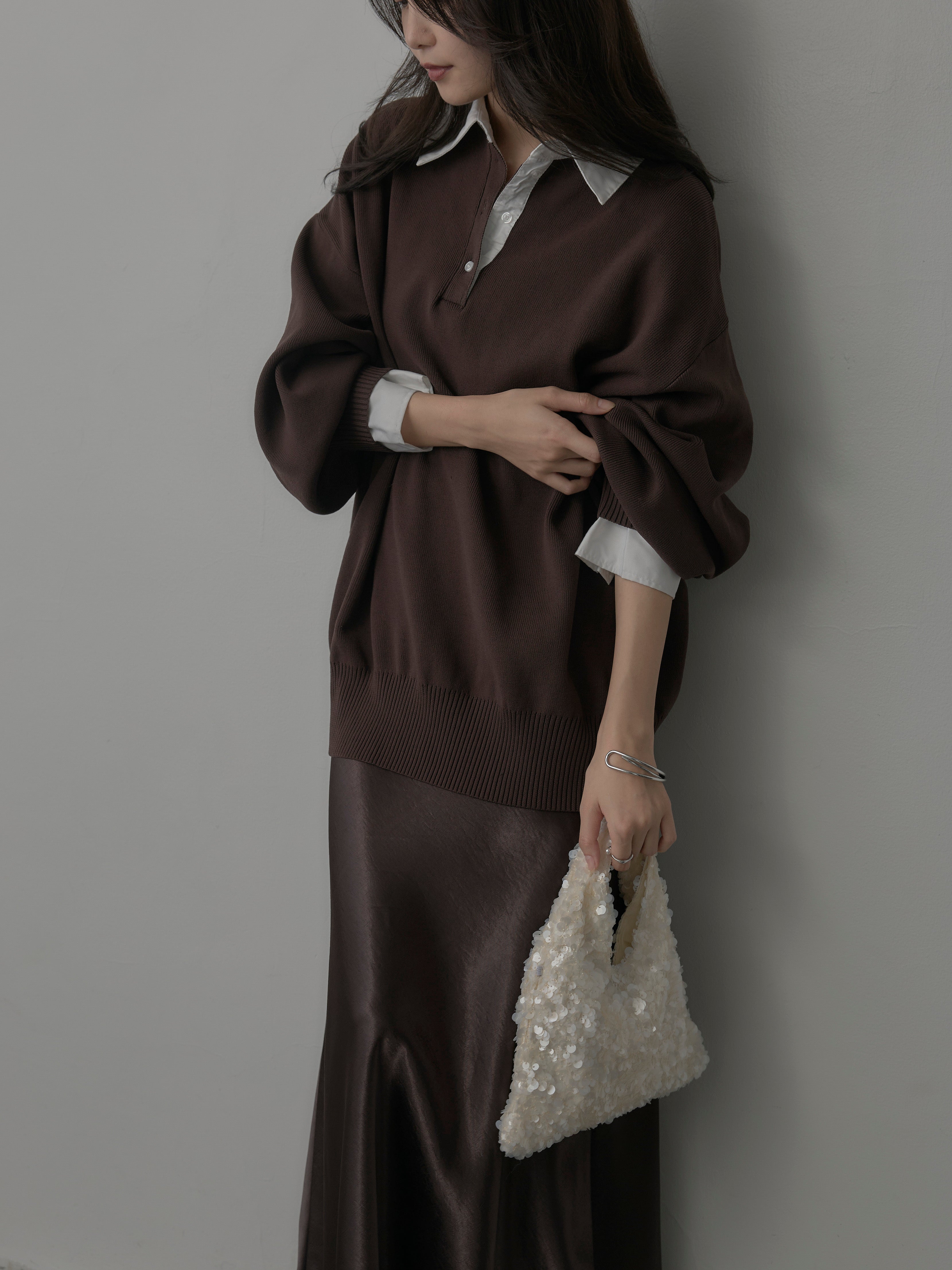 SET】襟付きポロトップス+ナローAラインサテンスカート(2set) – nairo