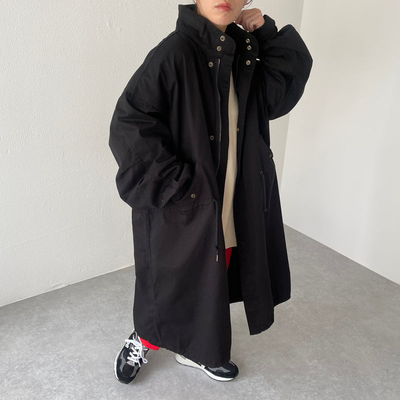 vintage like military mods coat M-65 / black（ビンテージライク