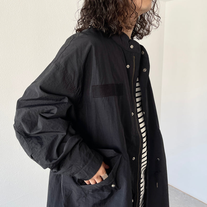 loose silhouette military mods coat / black（ルーズシルエット