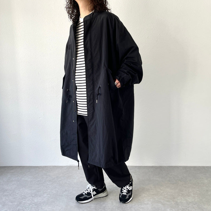 loose silhouette military mods coat / black（ルーズシルエット