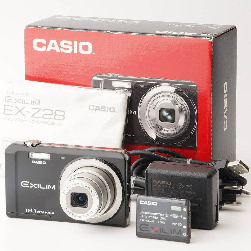 カシオ Casio EXILIM EX-Z28 ブラック コンパクトデジタルカメラ