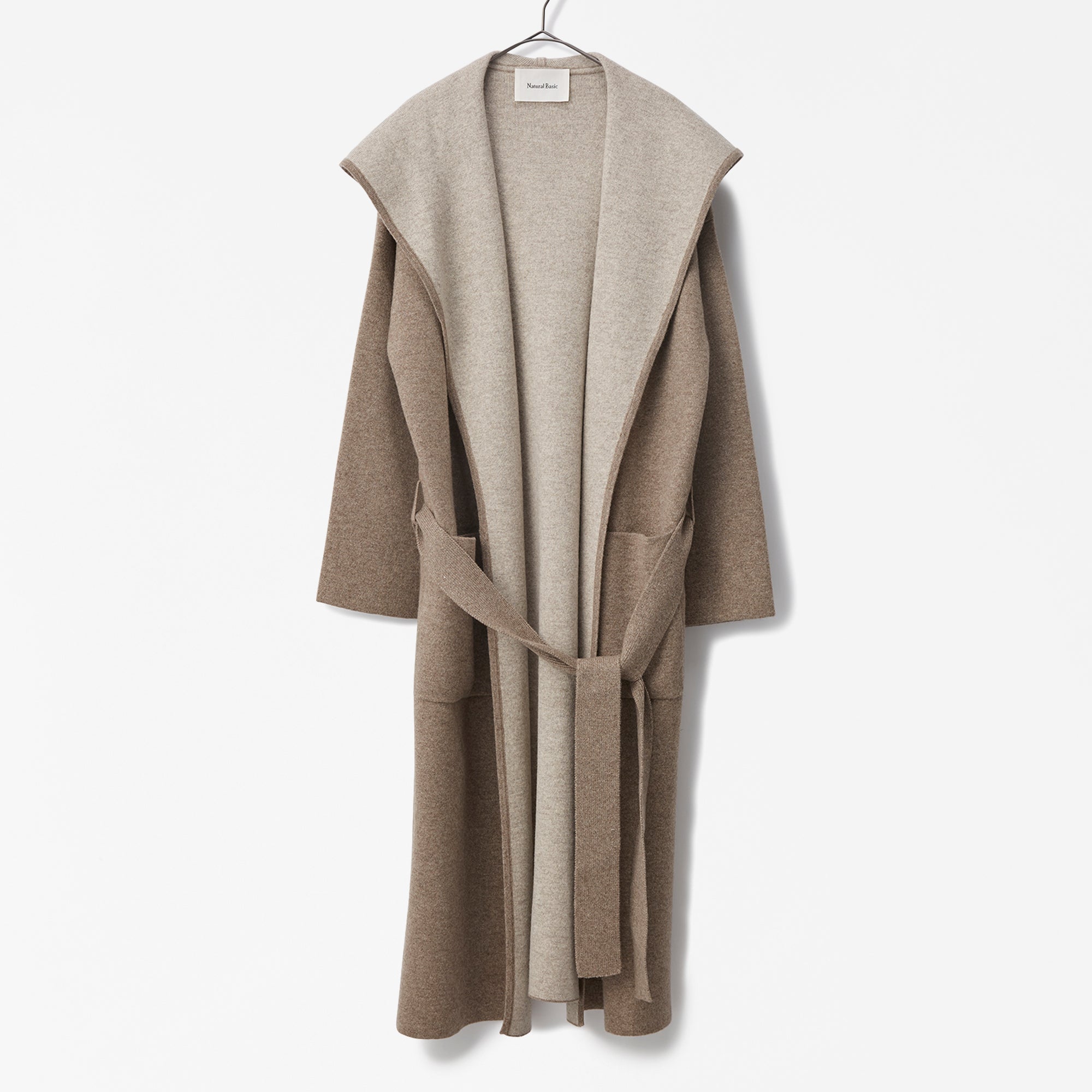 cashmere double face hooded coat(カシミヤダブルフェイスフード付き
