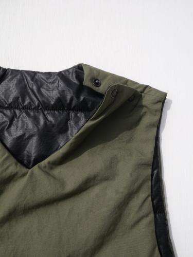 Natural/商品詳細 【MONITALY】 Reversible Insulated Vest (Vancloth)