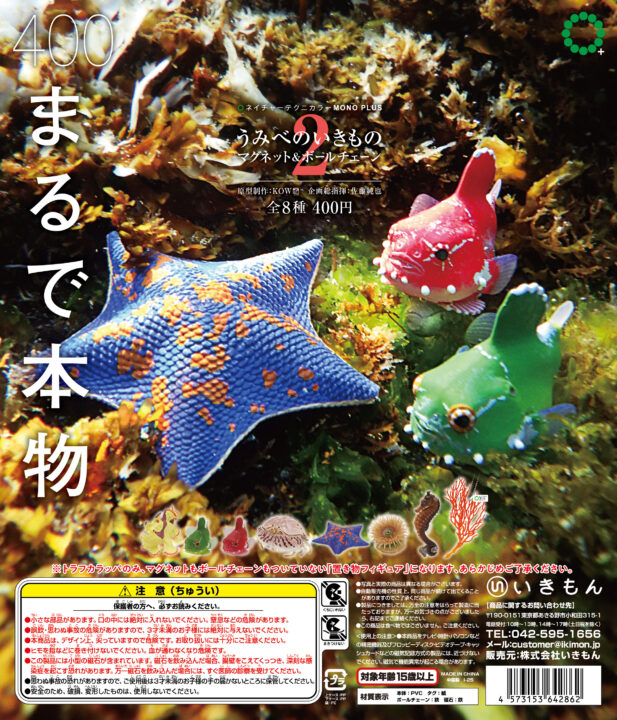 うみべのいきもの2 マグネット＆ボールチェーン – ネイチャー