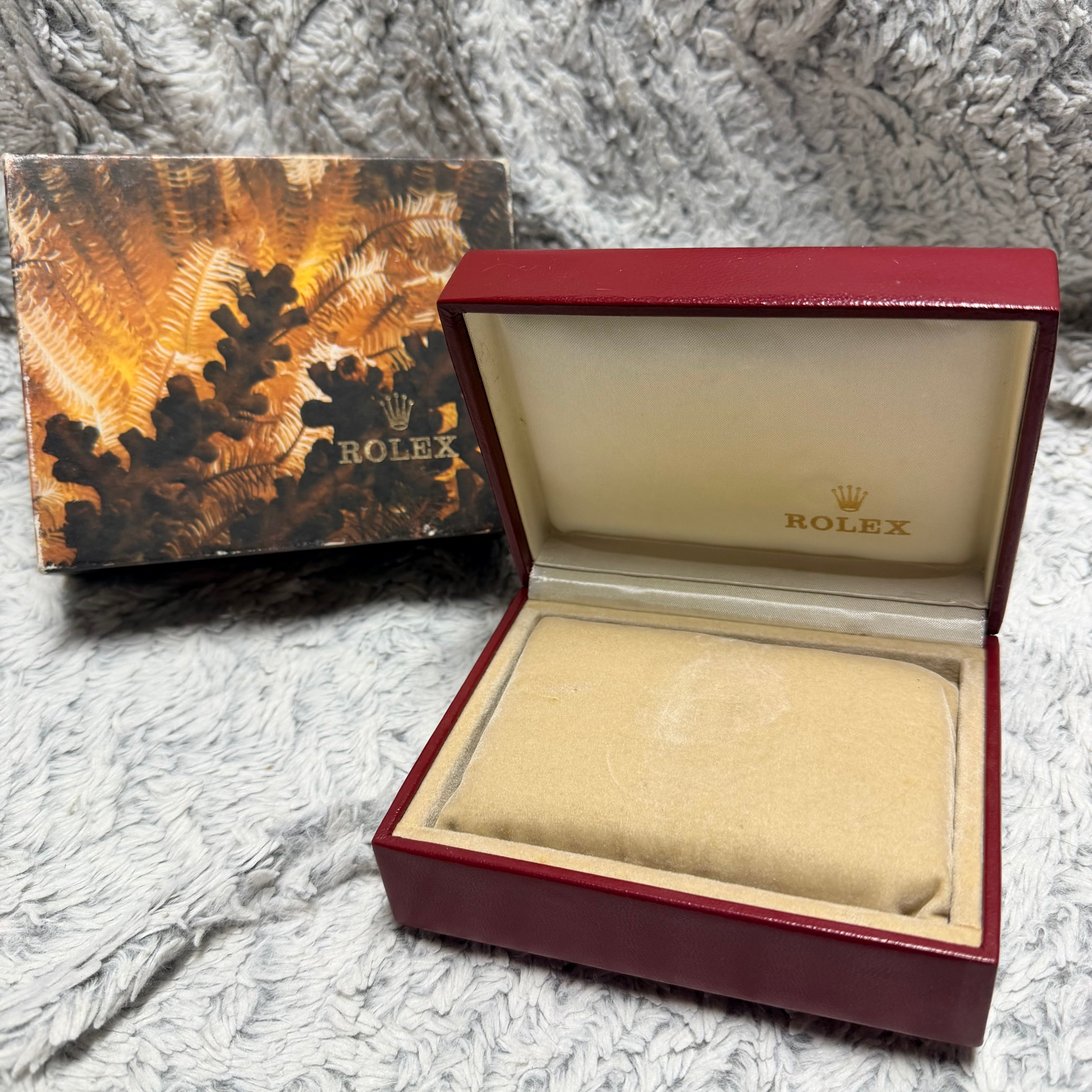 ROLEX Red Box + Outer Box 5.5x4.40x2.25 inches | NATILUXIA