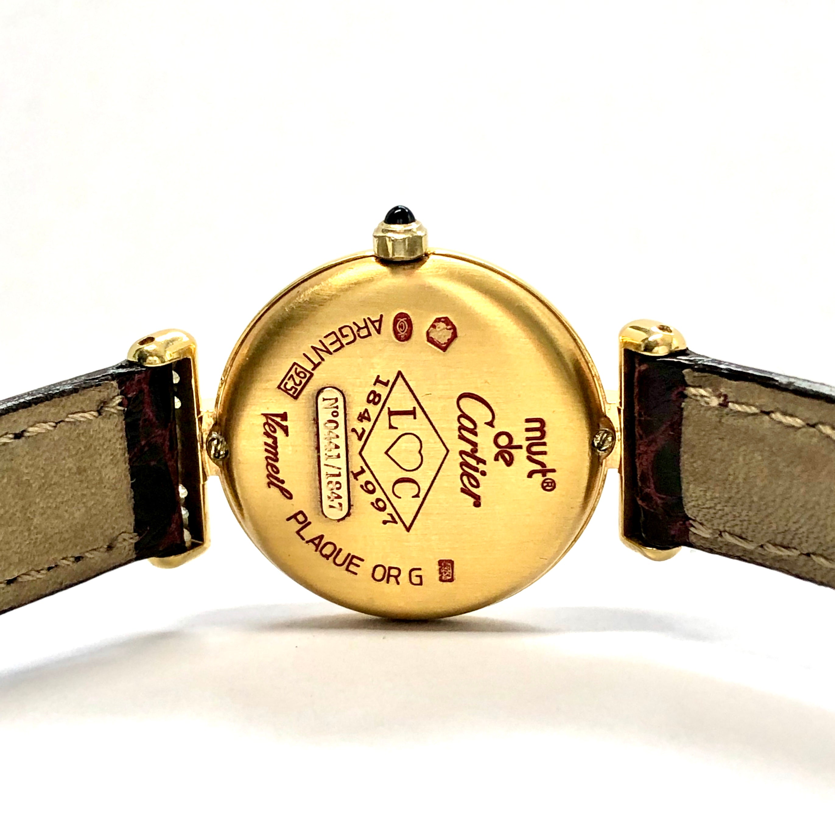 CARTIER VERMEIL COLISEE Anniversary LMT ED Quartz 24mm GP Silver