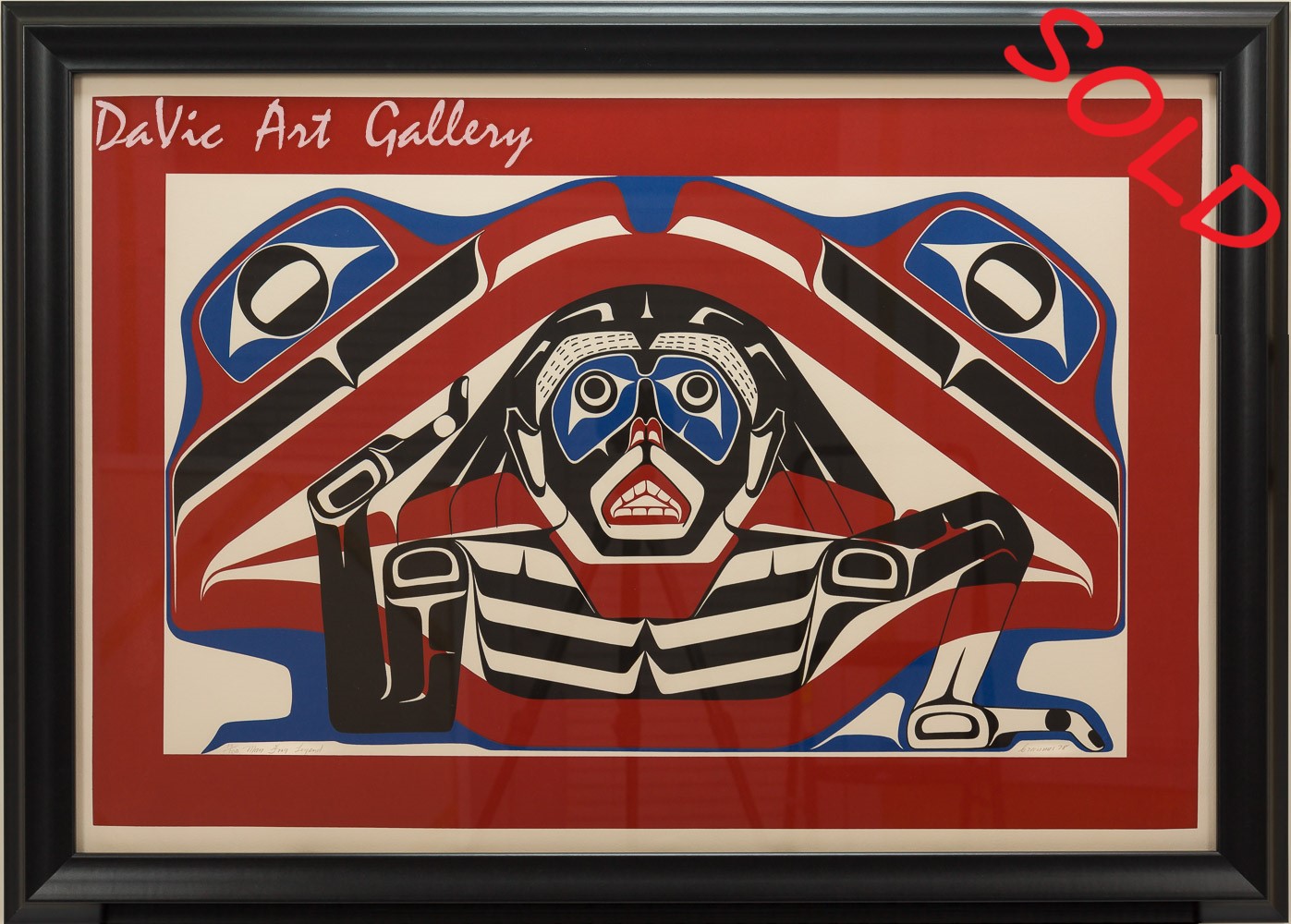 Man Frog Legend' by Doug Cranmer - Northwest Coast Kwakwaka'wakw Art
